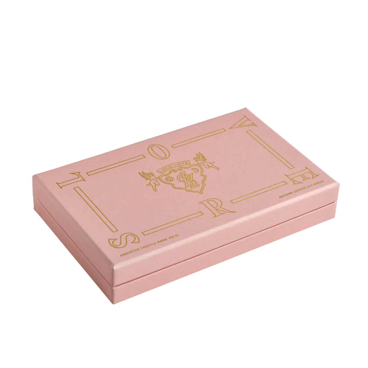 Loco Love Lovers Box – premium gift box of vegan, gluten-free, refined-sugar-free chocolates handcrafted in Byron Bay, made with organic cacao and superfoods.