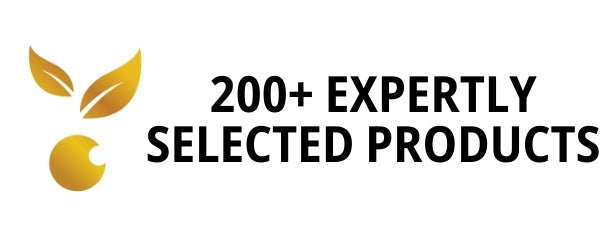 200+ expertly selected products badge – Renew Health Co.