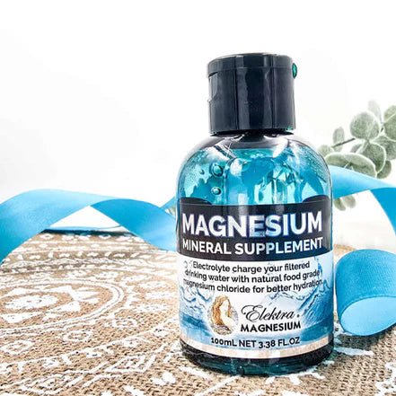 Elektra Magnesium Water Drops liquid magnesium concentrate supporting hydration and electrolyte balance.