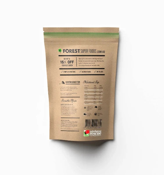 Forest Super Foods Hemp Seeds are 100% natural, raw, and rich in essential nutrients. They’re a complete plant-based protein, loaded with omega-3 and omega-6 fatty acids, vitamins, and minerals to support heart health, brain function, and overall vitality. With a mild, nutty flavour, they’re the perfect addition to smoothies, salads, yoghurt, and baking.