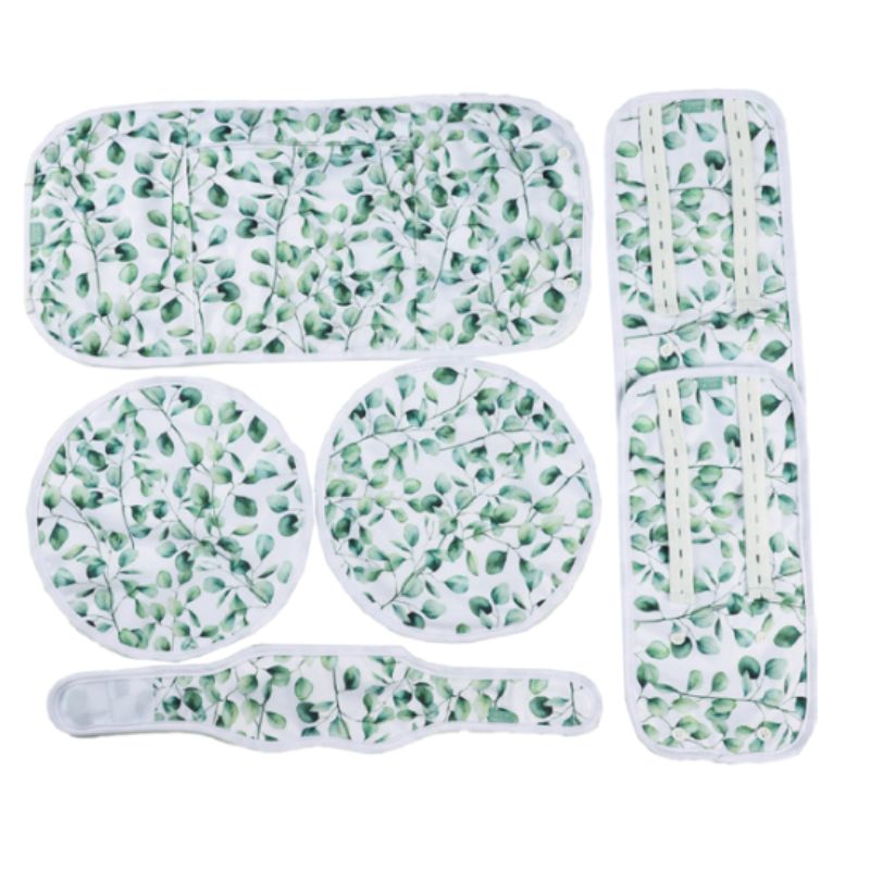 Grasses of Life 7 Piece Castor Oil Pack – reusable detox kit with premium cotton wraps & heat pack. Supports liver, lymphatic & hormonal health.