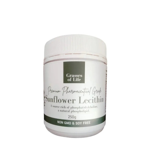 Grasses of Life Sunflower Lecithin is a premium, dietary supplement derived from sunflower seeds. It is rich in phosphatidylcholine, a phospholipid that plays a crucial role in various bodily functions.