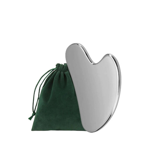 Gua Sha Medical-Grade Stainless Steel - designed to support lymphatic drainage, relieve muscle tension, and sculpt the face & body.