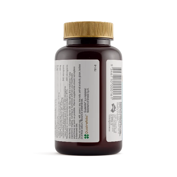 Herbs of Gold Activated B Complex delivers a targeted blend of active B vitamins - including B1, B2, B5, B6, folate (Quatrefolic®), and methylated B12 - to support energy production, stress response, cognitive clarity, and red blood cell health. Formulated with premium activated forms for optimal absorption, this vegan-friendly capsule makes it easy to stay sharp and serene.