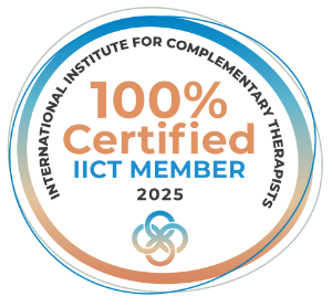 Circular badge with '100% Certified IICT Member 2025' text and logo on a white background