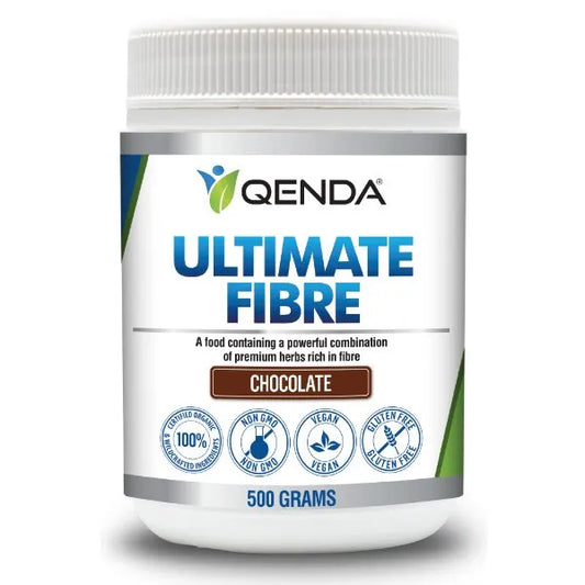 Qenda Ultimate Fibre is a food containing a powerful combination of premium herbs rich in fibre.
Qenda Ultimate Fibre is also a good source of iron.