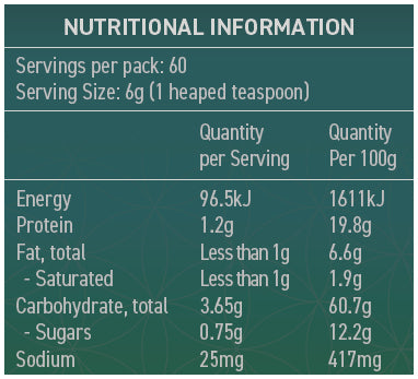 SAYBO Revive superfood powder is an epic blend of 39 different superfoods and tonic herbs, highly revered for their health enhancing properties.
Many of the ingredients in SAYBO Revive have been used by ancient cultures all around the world to help boost the immune system and to assist the body with adapting to stress.