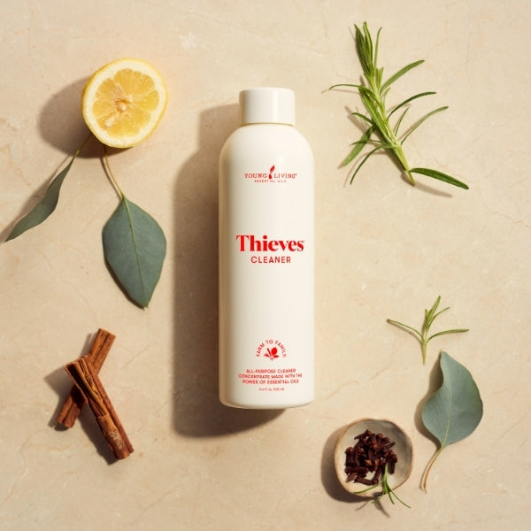 Thieves Household Cleaner essential oil household cleaner for bathroom, tiles and multi surface cleaning.