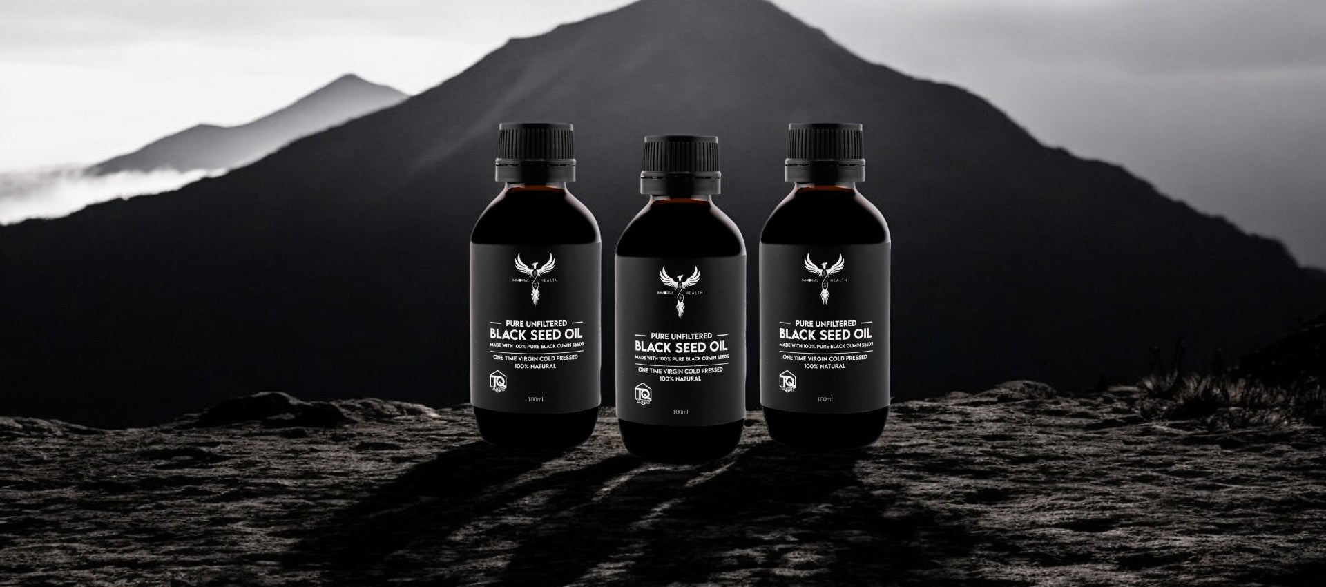 Immortal Health black seed oil bottles featured in “The Power of Black Seed Oil” section.