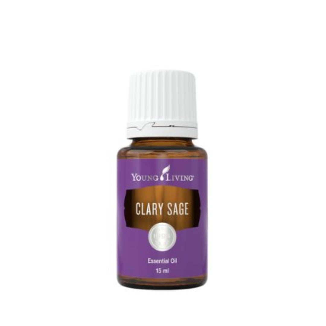 Young Living Clary Sage Essential Oil 15ml bottle – pure Salvia sclarea oil for aromatherapy, balance, hormonal and emotional wellness.