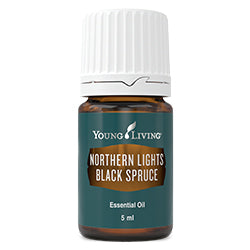 Northern Lights Black Spruce essential oil comes from Young Living’s new Northern Lights farm in British Columbia, Canada. Diffuse this rich, woodsy, and invigorating scent during meditation to create a fresh aromatic atmosphere. Add it to skin care products or apply topically to help improve the appearance of dry skin or to help maintain the appearance of healthy-looking skin. 